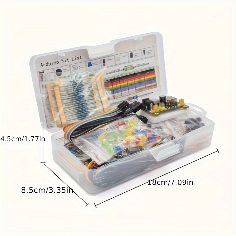 طقم Arduino R3 كامل 830 قطعة مع علبة