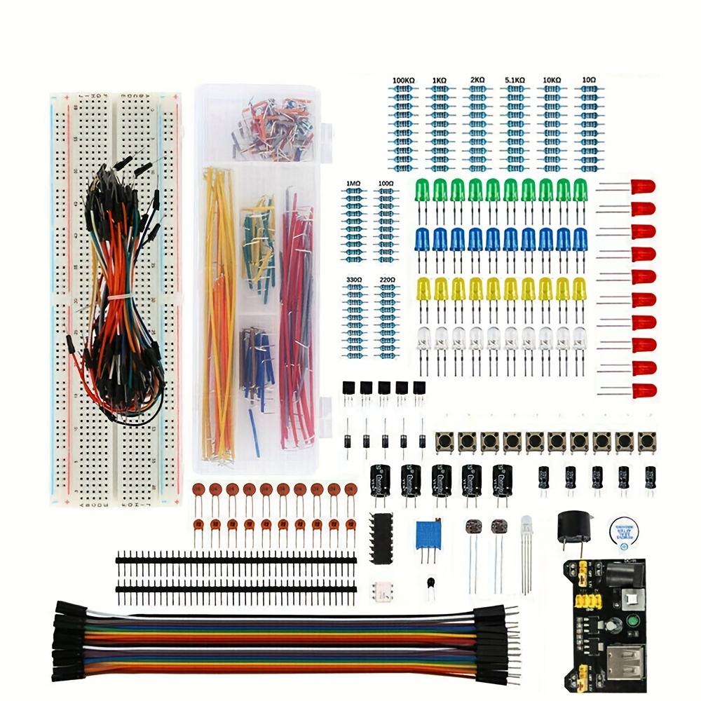 طقم Arduino R3 كامل 830 قطعة مع علبة